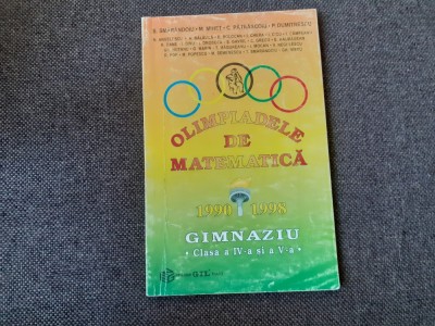 OLIMPIADELE DE MATEMATICA 1990-1998N CLASEL IV SI V A BALAUCA foto