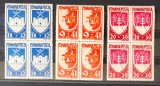 1942 - Bucovina - un an de la desrobire LP 148 I - seria in blocuri de 4 MNH**