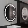 Oglinda LED Rotunda, 70cm, Visio MotionGlow Marcello, Sistem Dezaburire, Ceas &amp; Termometru, Lupa Cosmetica, Dimabila ModernLight Concept