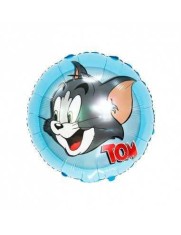 Balon folie rotund bleu Tom 45 cm foto