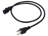 Cablu IEC C13 3x0,75mm2 NEMA 5-15 mamă 1m negru LIAN DUNG