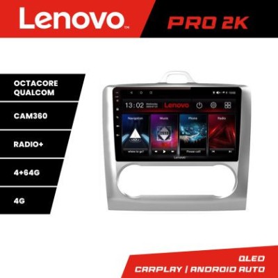 Navigatie Ford Focus 2 Automat Lenovo Kit-140-automatic 8 core QLED 2K 4+64 360 Android Waze USB Navigatie Internet Youtube Radio CarStore Technology foto