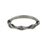Inel argint 925, molecula cu zirconii m53
