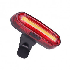 Stop bicicleta LED COB, reincarcabil USB, 120 lm, 800mAh, IPX5 foto