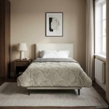 vidaXL Duvet de iarnă Patos Gri deschis 135 x 200 cm 42026318