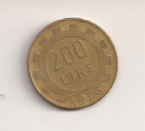 Moneda Italia - 200 Lire 1978 v1 foto