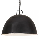 VidaXL Lustră industrială vintage, negru, 41cm, rotund, 25W, E27