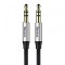 Cablu Audio 3.5mm - 3.5mm Baseus Yiven M30, 1.5m, Negru CAM30-CS1