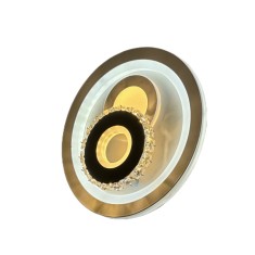 Aplica LED, 14W, rotunda cu diamante, lumina rece