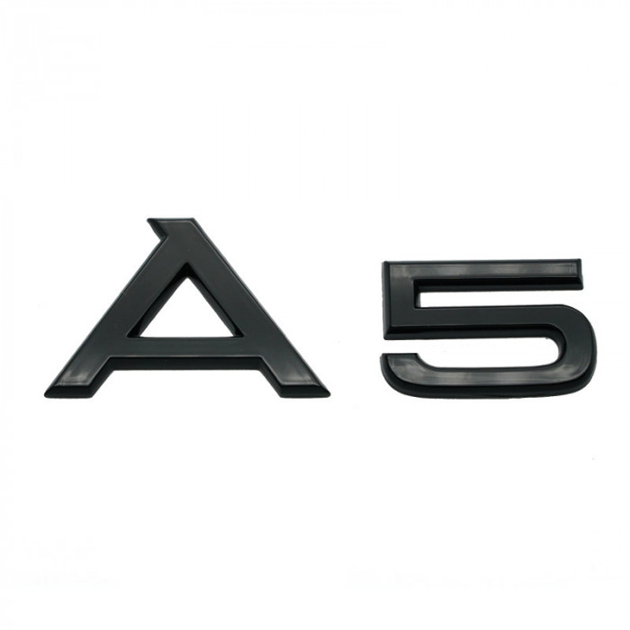Emblema A5 pentru Audi,Negru lucios