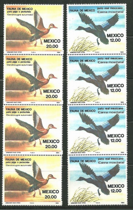 Mexico 1984 4 x Birds Fauna Mi.1983-1984 MNH S.716