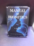 MANUAL OF PHONETICS - I. KAISER (CARTE IN LIMBA ENGLEZA)