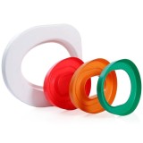 Adaptor de toaleta pentru pisici Litter Kwitter, Linomag&reg;, Kit pentru educare pisicii la toaleta, Reutilizabil, Instructiuni pe DVD, Multicolor