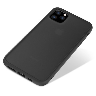 Husa TPU Nevox pentru Apple iPhone 11 Pro Max, StyleShell Invisio, Neagra - Transparenta foto