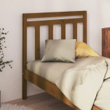Tăblie de pat, maro miere, 96x4x100 cm, lemn masiv de pin, vidaXL