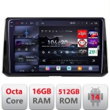 Navigatie Toyota Corolla 2019- Edotec Kit-388-levin 8 core QLED 2K 16+512GB 360 Android Waze USB Navigatie Internet Youtube Radio