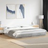 VidaXL Cadru de pat, gri beton, 180x200 cm, lemn prelucrat 3281171