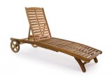 Cumpara ieftin Sezlong gradina lemn maro Noemi 195x66x65.5 cm