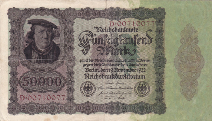 GERMANIA 50.000 marci 1922 VF!!!