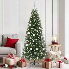 vidaXL Brad de Crăciun artificial cu 300 LED Verde 180 cm PE și PVC 3397359