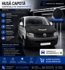 Husa Capota VW T5 Transporter Caravelle Multivan, Piele Ecologica Neagra, Protectie Capota Auto