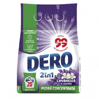 Detergent automat 2in1 DERO Levantica si Iasomie,20 spalari, 1.5 kg foto
