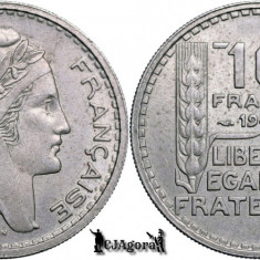 1948, 10 Francs - A Patra Republică Franceză - Franta