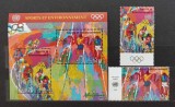Națiunile Unite / ONU Geneva (1996) - Serie completă Timbre + Coliță "Jocurile Olimpice" (F.S. 0.70, F.S. 1.10) (Neștampilat) VRT1