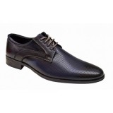 Pantofi barbati, eleganti, piele naturala, bleumarin - GKR12BL