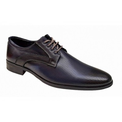 Pantofi barbati, eleganti, piele naturala, bleumarin - GKR12BL foto