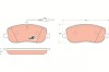 TRW GDB1503 COTEC set placute frana,frana disc