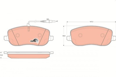 TRW GDB1503 COTEC set placute frana,frana disc foto