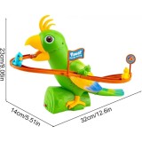 Tobogan Papagal Urcator cu Scari, Jucarie Interactiva, Multicolor, Functioneaza cu Baterii AA (Nu sunt incluse)