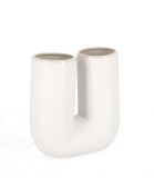 Vaza flori piatra alba Var 19.5x8.5x21h