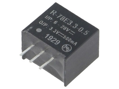 Convertor DC/DC 3,3V 0,5A SIP3 foto