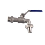 Robinet sferic inox 3/4, pentru gradina, cu maner