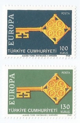 |Turcia, Europa CEPT, 1968, MNH foto