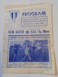 Program meci fotbal FCM GALATI - ASA TARGU MURES (23.09.1981)