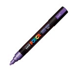 Marker UNI PC-5M Posca, 1.8-2.5 mm,varf mediu,violet metalizat