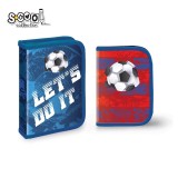 Penar neechipat băieți S-COOL Let&#039;S Do It, 2 extensii, 1 fermoar, 20.5x13x3.5 cm