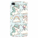 Husa silicon pentru Apple Iphone 4 / 4S, Unicorns And Clouds