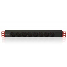 PDU Techly Multi-Socket 8 Sockets for Rack 19&quot; C14 1U 2300W