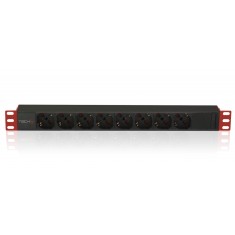 PDU Techly Multi-Socket 8 Sockets for Rack 19&quot; C14 1U 2300W