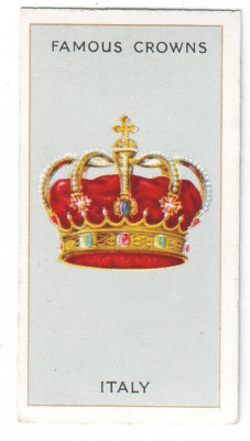Coroane REGALE ( 16 ) celebre - ITALIA - Regele Victor EMMANUEL II - 68/36 mm foto