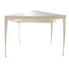 Pavilion Gradina 3x3m Patrat, Cadru Metalic Otel, Alb - Cort Exterior Protectie Soare/Ploaie, Montaj Rapid