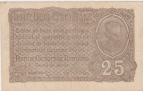 ROMANIA 25 bani BGR 1917 VF