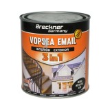 Vopsea Email Anticoroziva 3 in 1 Negru Metalizat 1L Breckner - Protecție Direct pe Rugină, Lucios, Interior/Exterior