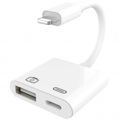 Adaptor 2 in 1 de la Lightning la USB OTG, Lightning foto