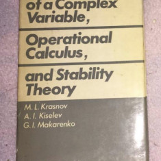 Functions of a complex variable, operational calculus, stability theory Krasnov