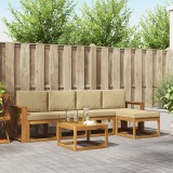 vidaXL Set de canapele de exterior cu pernă 6 pcs Natural și Bej 3366296
